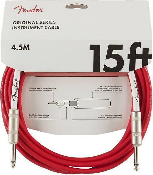 Fender Original Series Instrument Cable 15' - cavo 4,5m Fiesta Red