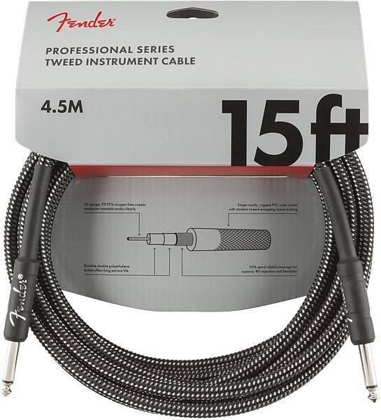 Fender Professional Series Instrument Cable 15' Gray Tweed - cavo 4,5m