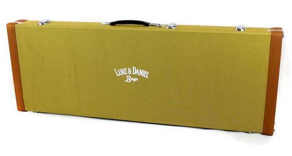 Luke & Daniel AF5A - custodia rigida in legno per chitarra elettrica large - tweed