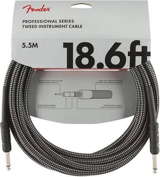 Fender Professional Series Instrument Cable 18.6' (5,5m) Gray Tweed