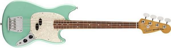 Fender Vintera 60s Mustang Bass Pau Ferro Fingerboard Sea Foam Green