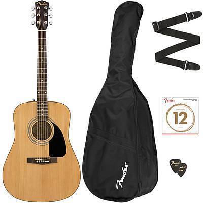 Fender FA-115 Dreadnought Pack, Natural, Walnut Fingerboard