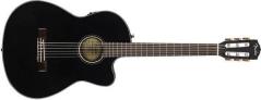 Fender CN 140 SCE Nylon Thinline Walnut Fingerboard Black w/case