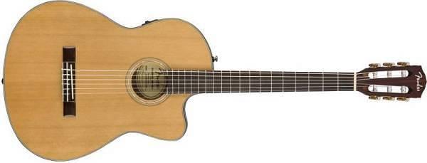 Fender CN 140 SCE Nylon Thinline Walnut Fingerboard Natural w/Case