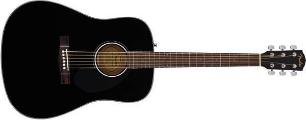 Fender CD-60S Dreadnought, Walnut Fingerboard, Black
