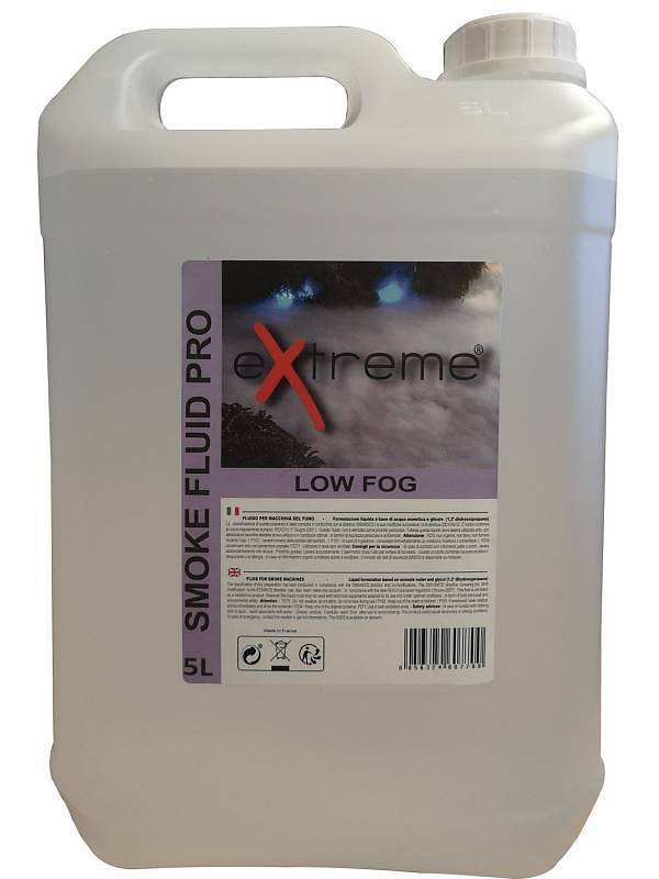 Extreme  SMOKE PRO LOW FOG LIQUIDO PER MACCHINA DEL FUMO BASSO CERTIFICATO ALTA DENSITAâ€™ TANICA DA 5 KG. MADE IN EUROPE