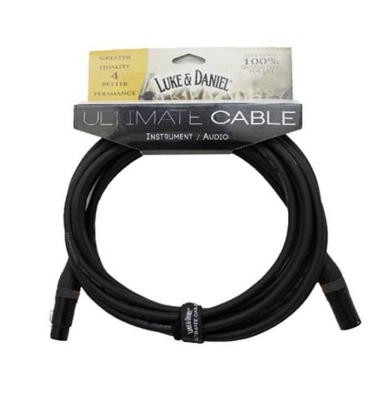 LUKE & DANIEL ULTIMATE CAVO CANNON CANNON XLR MT. 5 BLACK RINGS