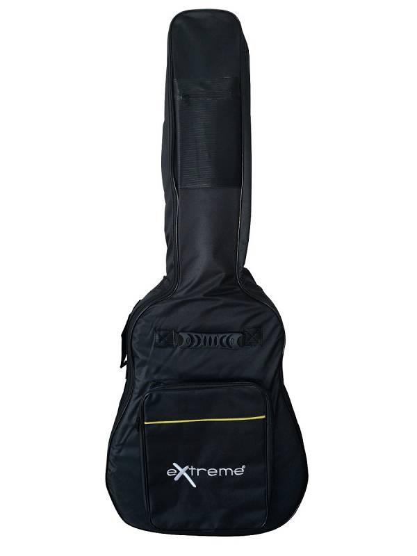 Extreme BAG CG8 BORSA IMBOTTITA PER CHITARRA CLASSICA 8MM CON 2 TASCHE FRONTALI COLORE NERO