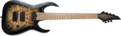 Jackson Misha Mansoor Pro Series Signature Juggernaut HT7P Caramelized MN Black Burst Burl