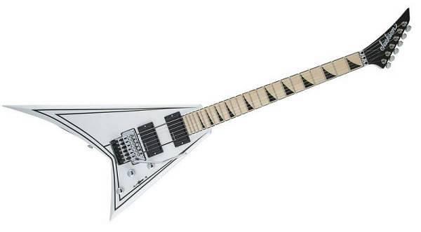 Jackson X Series Rhoads RRX24M MN Snow White w/Black Pinstripes