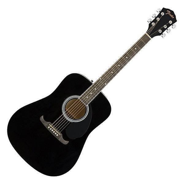 Fender FA 125 Dreadnought Walnut Fingerboard Black