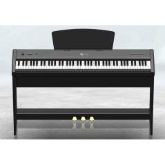 Extreme  P50 PIANOFORTE DIGITALE 88 TASTI PESATI STAGE PIANO CON STAND IN LEGNO E GRUPPO 3 PEDALI + PLAYER MP3 USB