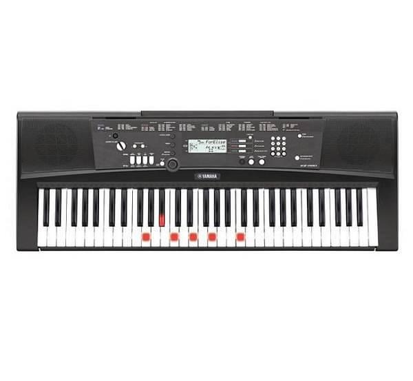 YAMAHA PSR EZ220 TASTIERA PORTATILE 61 TASTI 5 OTTAVE POLIFONIA 32 VOCI CON TASTI LUMINOSI