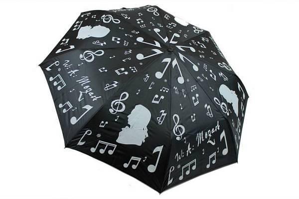 Luke & Daniel MG-133 - ombrello pieghevole decorazione Mozart argento