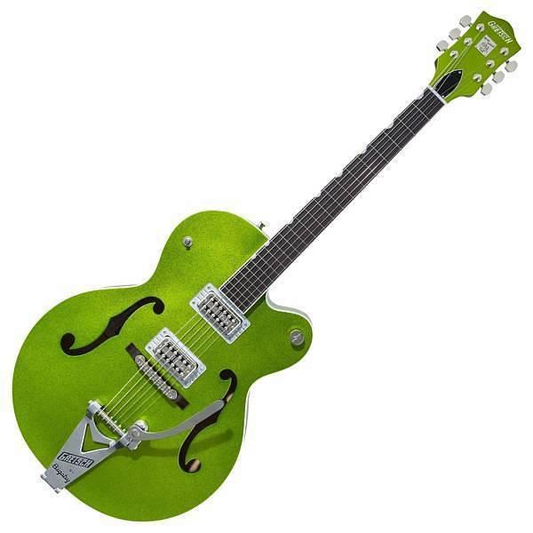 Gretsch G6120T-HR Brian Setzer Signature Hot Rod Rw Extreme Coolant Green Sparkle