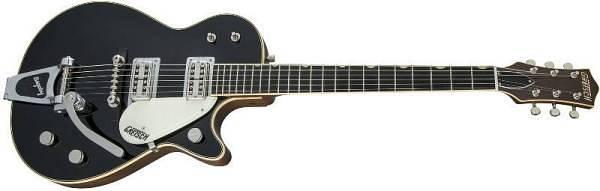 GRETSCH G6128T-59 Vintage Select '59 Duo Jet with Bigsby TV Jones Black - CHITARRA ELETTRICA NERA