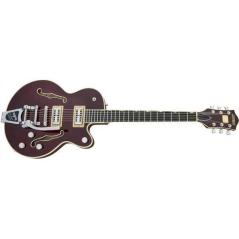 Gretsch G6659TFM Players Edition Broadkaster Tiger Flame Maple Dark Cherry Stain