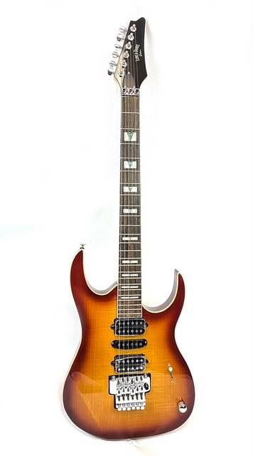 Luke & Daniel UNC-7DH Tea Burst - chitarra elettrica in stile RG