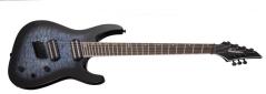 Jackson X Series Soloist SLATX7Q MS Arch Top LRL Transparent Blue Burst