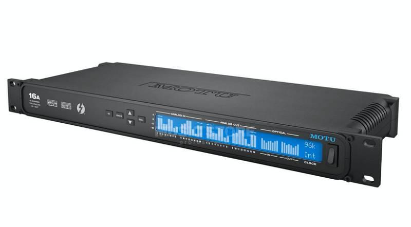 MOTU 16A AVB - INTERFACCIA AUDIO THUNDERBOLT 32x32 I/O CON 16x26 TRS ANALOGICI 48 CANALI DI MIXAGGIO E AVB