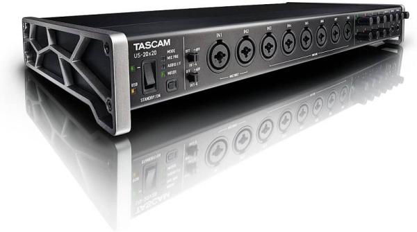 TASCAM US 20x20 - INTERFACCIA AUDIO USB3.0 / MIDI CON PREAMP MICROFONICI E MIXER DIGITALE 20-IN / 20-OUT