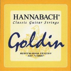 HANNABACH MUTA DI CORDE PER CHITARRA CLASSICA  725 MHT TENSIONE MEDIA/ALTA GOLDIN