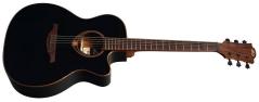 LAG GUITARS TRAMONTANE T118ACE-BLK - Black CHITARRA ACUSTICA ELETTRIFICATA TOP CEDRO MASSELLO