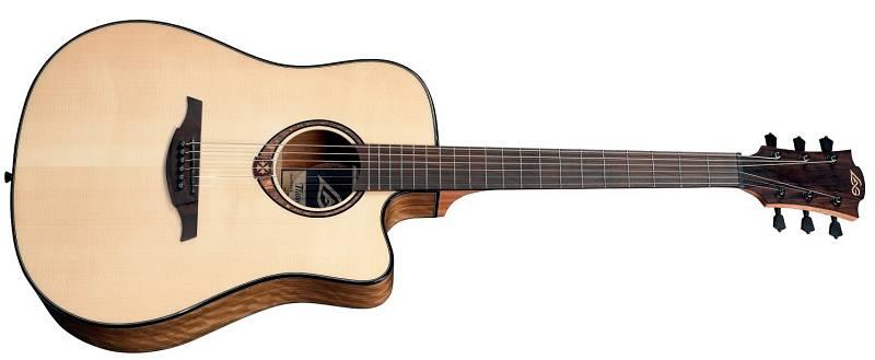 LAG GUITARS TRAMONTANE T318DCE - natural CHITARRA ACUSTICA ELETTRIFICATA TOP ABETE MASSELLO