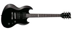 LTD Viper-10 - Black - chitarra elettrica stile SG Diavoletto con borsa
