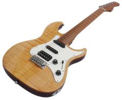 SIRE LARRY CARLTON S7 FM NT NATURAL CHITARRA ELETTRICA STILE STRATOCASTER CON TOP FIAMMATO