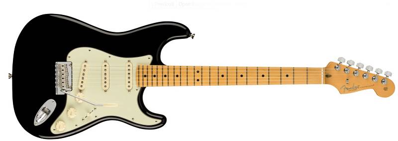 Fender American Professional II Stratocaster®, Maple Fingerboard, Black