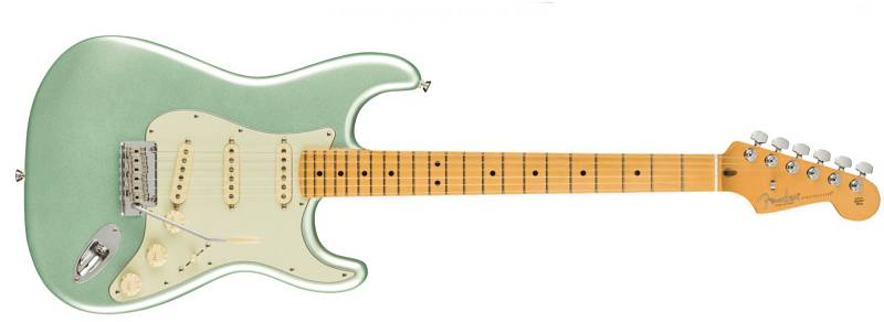 Fender American Professional II Stratocaster®, Maple Fingerboard, Mystic Surf Green