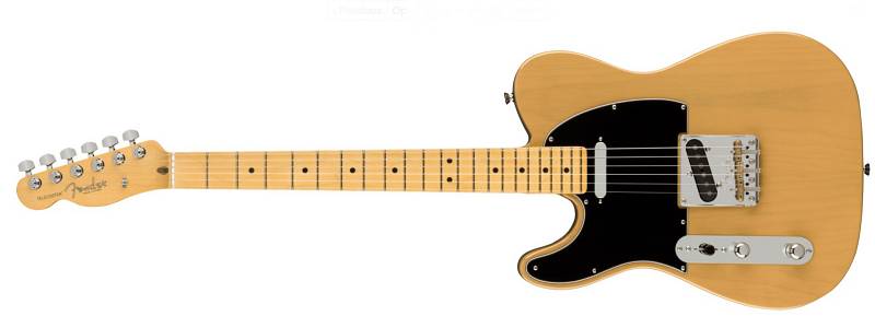 Fender American Professional II Telecaster® Left-Hand, Maple Fingerboard, Butterscotch Blonde