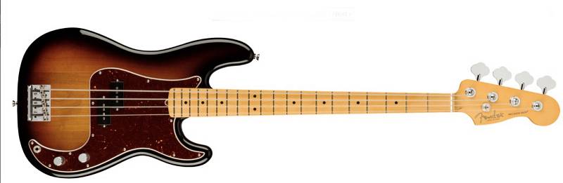 Fender American Professional II Precision Bass®, Maple Fingerboard, 3-Color Sunburst