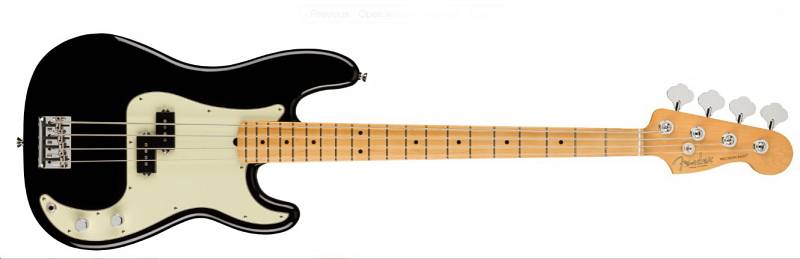 Fender American Professional II Precision Bass®, Maple Fingerboard, Black