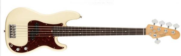 Fender American Professional II Precision Bass V RW Olympic White