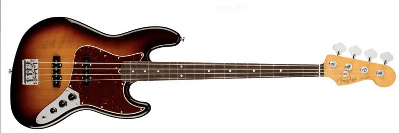 Fender American Professional II Jazz Bass®, Rosewood Fingerboard, 3-Color Sunburst