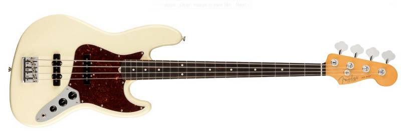 Fender American Professional II Jazz Bass®, Rosewood Fingerboard, Olympic White
