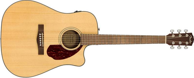 Fender CD-140SCE Dreadnought, Walnut Fingerboard, Natural w/case