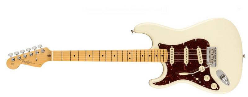 Fender American Professional II Stratocaster® Left-Hand, Maple Fingerboard, Olympic White