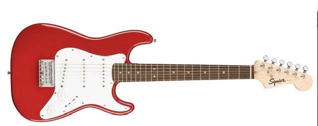 Squier by Fender Mini Stratocaster LRL Dakota Red - chitarra elettrica 3/4