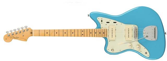Fender American Professional II Jazzmaster® Left-Hand, Maple Fingerboard, Miami Blue