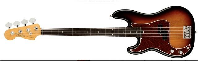 Fender American Professional II Precision Bass® Left-Hand, Rosewood Fingerboard, 3-Color Sunburst