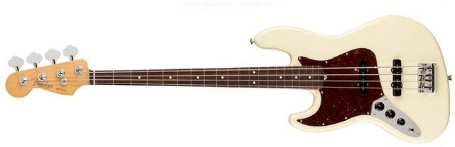 Fender American Professional II Jazz Bass® Left-Hand, Rosewood Fingerboard, Olympic White