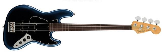 Fender American Professional II Jazz Bass® Fretless, Rosewood Fingerboard, Dark Night