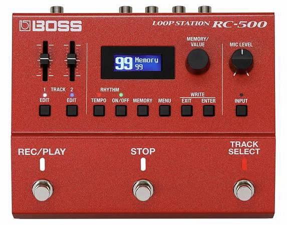 BOSS RC-500 LOOPSTATION A DUE TRACCE PER CHITARRA E BASSO