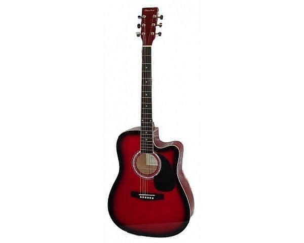 Chitarra acustica folk a spalla mancante - colore Red (rosso) - ag300c
