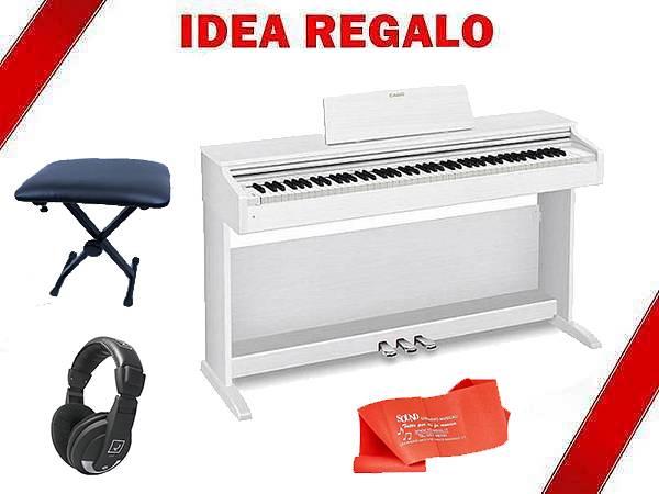 Casio AP 270 WH - pianoforte digitale bianco - MOBILE, LEGGIO, PANCHETTA, CUFFIA, PANNO POLVERE E PEDALIERA INCLUSI