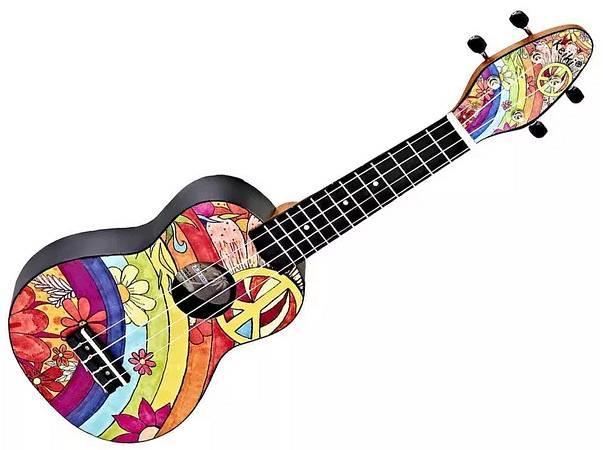 Keiki K2-68 ukulele soprano grafica pacifista