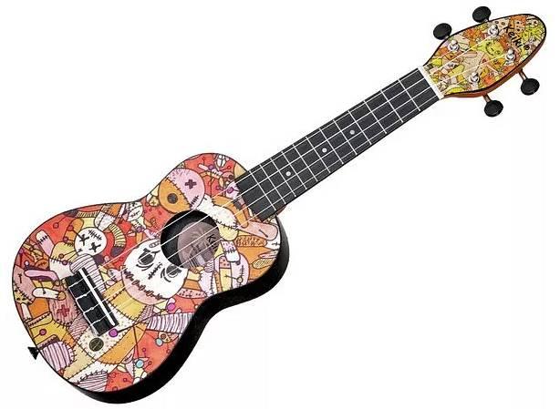 Keiki K2-VP ukulele soprano grafica Voodoo Puppet